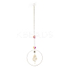 Brass Big Pendant Decorations HJEW-M005-03G-01-1