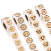 4 Rolls 4 Styles Paper Sticker with Word Thank You STIC-TA0001-03-2