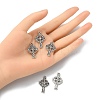 10Pcs Irish Tibetan Style Alloy Pendants PALLOY-YW0001-30-4
