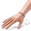 Natural Black Agate Beads Adjustable Nylon Thread Braided Bead Bracelets Sets BJEW-JB06453-6