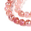 Anti-Tarnish Electroplate Glass Beads Strands GLAA-N064-8mm-06-4