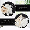 Women's Feather Aligator Hair Clips OHAR-WH0034-13B-4