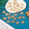  32Pcs 8 Styles Alloy Pave Clear Cubic Zirconia Connector Charms FIND-TA0003-09-13