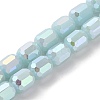 Imitation Jade Glass Beads Strands EGLA-D030-05D-1