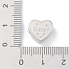 Tarnish Resistant 304 Stainless Steel European Beads STAS-K286-04G-P-3