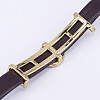 PU Leather Cord Choker Necklaces NJEW-H477-41G-3