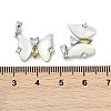 Natural White Shell Butterfly Pendants KK-U043-26P-3