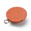Opaque Resin Pendants FIND-WH0045-65-2