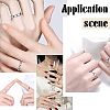 8Pcs 8 Style 201 Stainless Steel Grooved Finger Ring Settings MAK-UN0001-37-6