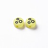 Opaque Champagne Yellow Acrylic Beads MACR-N008-42-C10-3