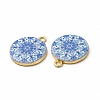 Alloy Printed Pendants PALLOY-D581-03F-2