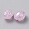 Plated Acrylic Lemon Bead OACR-CJC0009-04A-2
