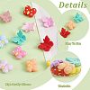 20Pcs 20 Styles Butterfly Food Grade Eco-Friendly Silicone Focal Beads SIL-PH0001-34-4