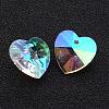 Valentine's Day Glass Pendants X-GB002AB-2