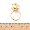ABS Plastic Pearl Finger Rings RJEW-L128-01G-5
