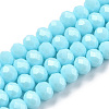 Electroplate Glass Beads Strands EGLA-A034-P6mm-A25-1