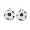 (Defective Closeout Sale: Enamel Yellowing) Eco-Friendly Alloy Enamel Pendants PALLOY-XCP0002-12-1