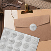 24 Sheets Silver Foil Paper Picture Stickers STIC-WH0031-003-6