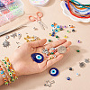DIY Evil Eye Bracelet Making Kit DIY-TA0004-43-7