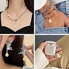 10Pcs ABS Plastic Imitation Pearl Pendants FIND-YW0008-30-6