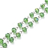 Handmade Electroplate Glass Beaded Chains AJEW-JB00528-05-1