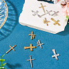 20Pcs 10 Styles Alloy Rhinestone Pendants FIND-TA0007-84-6