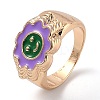 (Jewelry Parties Factory Sale)Alloy Enamel Finger Rings LS-RJEW-H539-04D-LG-3