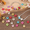 100Pcs Synthetic Turquoise European Beads TURQ-PA0001-04-4