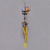 Iron 3D Butterfly Wind Chime Pendant Decorations HJEW-TAC0008-07C-2
