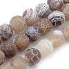 Natural Weathered Agate Beads Strands G-S259-05G-8mm-1