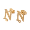 Ion Plating(IP) 304 Stainless Steel Stud Earrings FIND-Q103-01N-G-1