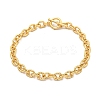 Twist Brass Cable Chain Bracelets for Women LS-BJEW-G703-05G-1
