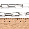 Non-Tarnish 304 Stainless Steel Paperclip Chains X-STAS-I146-02P-3