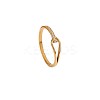 304 Stainless Steel Micro Pave Clear Cubic Zirconia Finger Rings FS-WG74BF6-03-5
