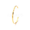 Fashionable Stainless Steel Pave Rhinestone Hinged Bangles for Women LR5423-12-1