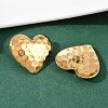304 Stainless Steel Heart Stud Earrings EJEW-I320-24G-04-2