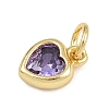 Brass with Cubic Zirconia Pendants KK-A269-67G-3
