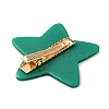 Star with Snowflake Cellulose Acetate(Resin) Alligator Hair Clips PHAR-Q120-01A-2