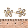 304 Stainless Steel Micro Pave Cubic Zirconia Charms STAS-Z121-43A-G01-2