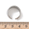304 Stainless Steel Open Cuff Rings RJEW-A079-01J-P-5