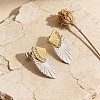 304 Stainless Steel Rhinestone Stud Earrings for Women WG5D728-01-3