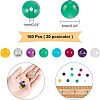 160Pcs 8 Style Natural Mixed Agate Beads G-NB0002-94-4