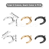 12Pcs 3 Colors 304 Stainless Steel Pendants STAS-UN0026-18-5