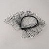 Bridal Rhinestone Mesh Veil Cloth Hair Bands DIY-WH0430-744B-2