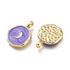 Brass Enamel Pendants LS-KK-K248-01G-2