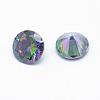 Cubic Zirconia Pointed Back Cabochons ZIRC-M002-8mm-010-2