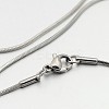Tarnish Resistant 304 Stainless Steel Snake Chain Necklaces STAS-O053-43P-1
