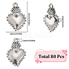 80Pcs Tibetan Style Alloy Pendants FIND-SC0007-74-2