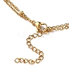 Ion Plating(IP) 304 Stainless Steel Multi-strand Anklets X-AJEW-AN00332-01-3