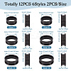  12Pcs 6 Styles 201 Stainless Steel Grooved Finger Ring Settings RJEW-TA0001-04EB-11